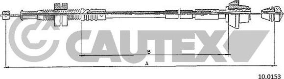 Cautex 761484 - Тросик газу autocars.com.ua