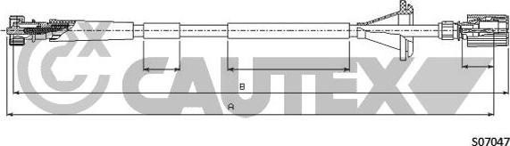 Cautex 761639 - Тросик спідометра autocars.com.ua