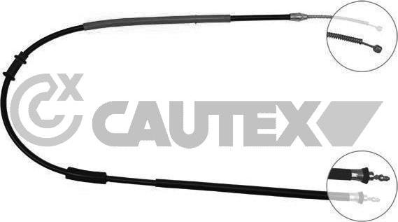 Cautex 761654 - Тросик, cтояночный тормоз autodnr.net