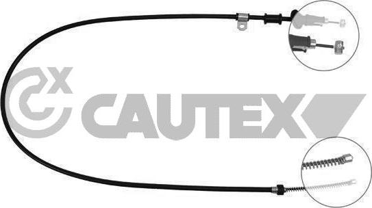 Cautex 761796 - Тросик, cтояночный тормоз autodnr.net
