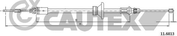 Cautex 761879 - Трос, гальмівна система autocars.com.ua