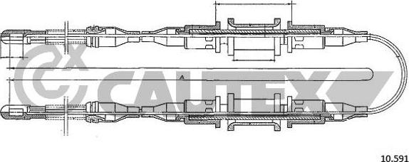 Cautex 761960 - Трос, гальмівна система autocars.com.ua