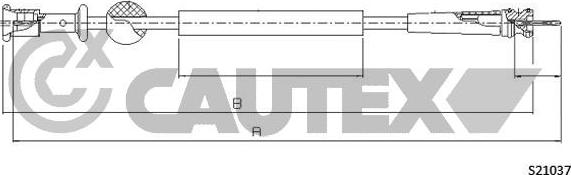 Cautex 762158 - Тросик спідометра autocars.com.ua