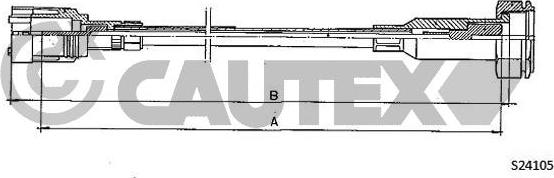 Cautex 762340 - Тросик спідометра autocars.com.ua