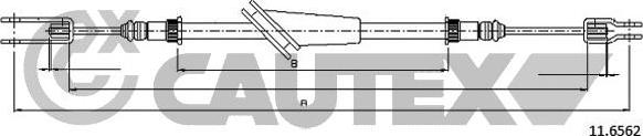 Cautex 762471 - Трос, гальмівна система autocars.com.ua