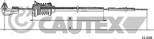 Cautex 762473 - Тросик газу autocars.com.ua