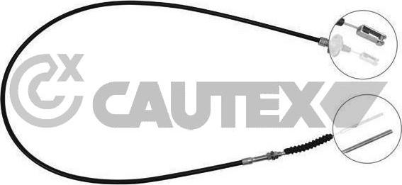 Cautex 762632 - Трос, управління зчепленням autocars.com.ua