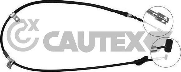 Cautex 762654 - Трос, гальмівна система autocars.com.ua