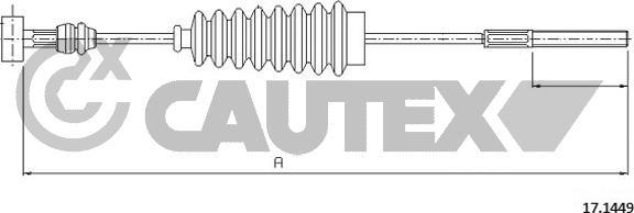 Cautex 762820 - Трос, гальмівна система autocars.com.ua