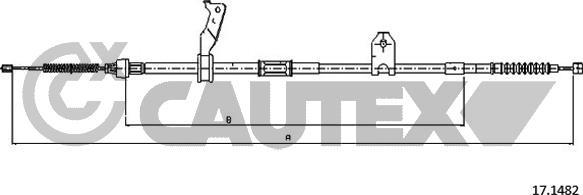 Cautex 762837 - Трос, гальмівна система autocars.com.ua