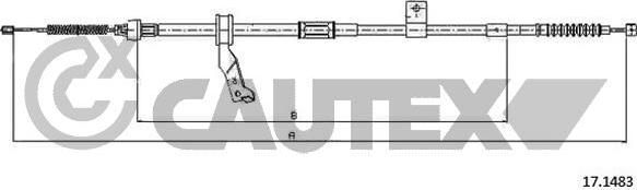 Cautex 762838 - Трос, гальмівна система autocars.com.ua