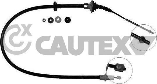 Cautex 762856 - Трос, управління зчепленням autocars.com.ua