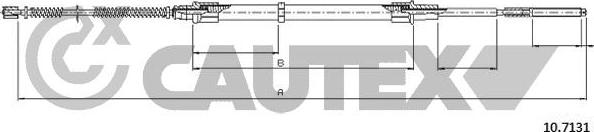 Cautex 763018 - Трос, гальмівна система autocars.com.ua