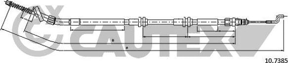 Cautex 763053 - Трос, гальмівна система autocars.com.ua