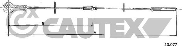 Cautex 763086 - Тросик газу autocars.com.ua
