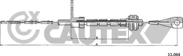 Cautex 763093 - Тросик газу autocars.com.ua