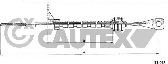 Cautex 763094 - Тросик газу autocars.com.ua