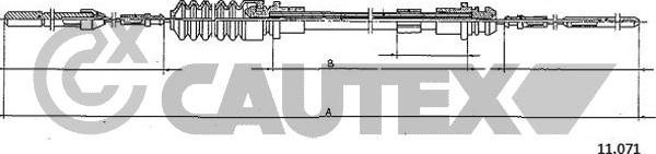 Cautex 763096 - Тросик газу autocars.com.ua