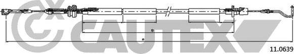 Cautex 763119 - Тросик газу autocars.com.ua
