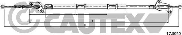 Cautex 763143 - Трос, гальмівна система autocars.com.ua