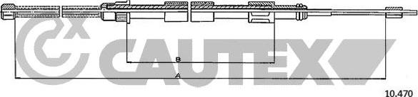 Cautex 765718 - Трос, гальмівна система autocars.com.ua