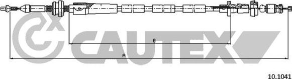 Cautex 765721 - Тросик газу autocars.com.ua