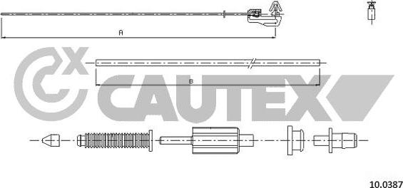 Cautex 765771 - Тросик газу autocars.com.ua