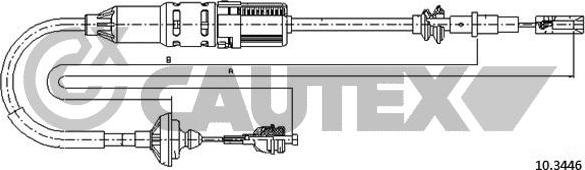 Cautex 765772 - Трос, управління зчепленням autocars.com.ua