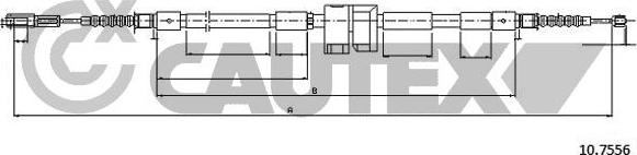 Cautex 766009 - Трос, гальмівна система autocars.com.ua