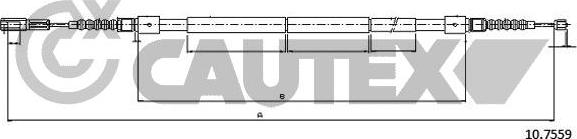 Cautex 766010 - Трос, гальмівна система autocars.com.ua