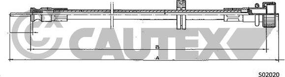 Cautex 766035 - Тросик спідометра autocars.com.ua