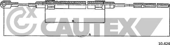 Cautex 766046 - Трос, гальмівна система autocars.com.ua