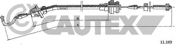 Cautex 766079 - Тросик газу autocars.com.ua