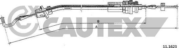 Cautex 766085 - Тросик газу autocars.com.ua