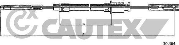 Cautex 766166 - Трос, гальмівна система autocars.com.ua
