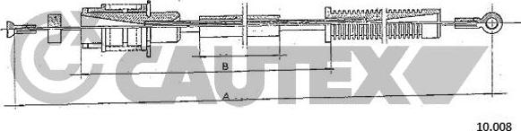 Cautex 766187 - Тросик газу autocars.com.ua