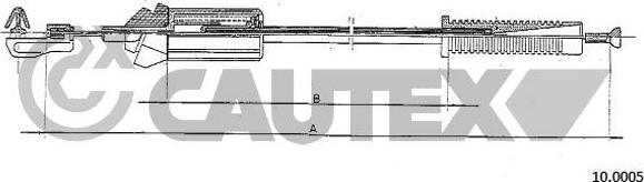 Cautex 766205 - Тросик газу autocars.com.ua