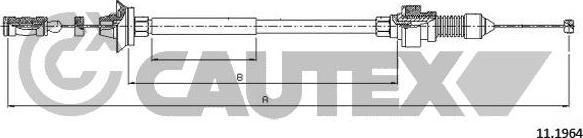 Cautex 766206 - Тросик газу autocars.com.ua