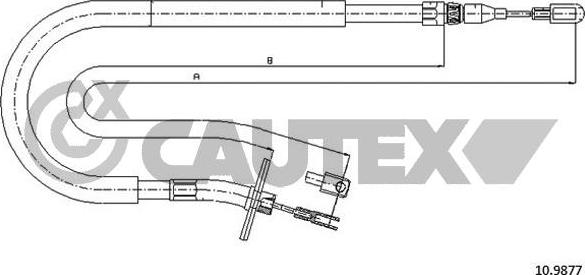 Cautex 766253 - Трос, гальмівна система autocars.com.ua