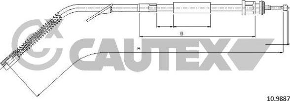 Cautex 766285 - Трос, гальмівна система autocars.com.ua