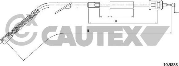 Cautex 766286 - Трос, гальмівна система autocars.com.ua