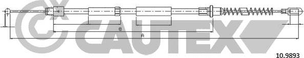 Cautex 766296 - Трос, гальмівна система autocars.com.ua