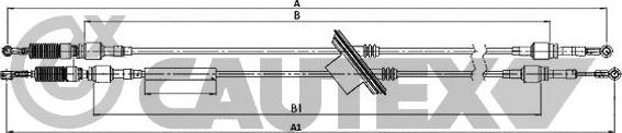 Cautex 766484 - Трос, ступінчаста коробка передач autocars.com.ua