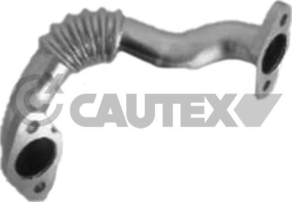 Cautex 771787 - Трубка, клапан повернення ОГ autocars.com.ua