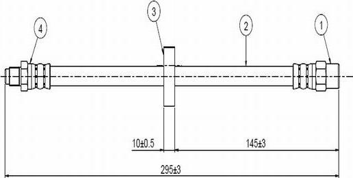 CAVO C800 144A - Тормозной шланг autodnr.net