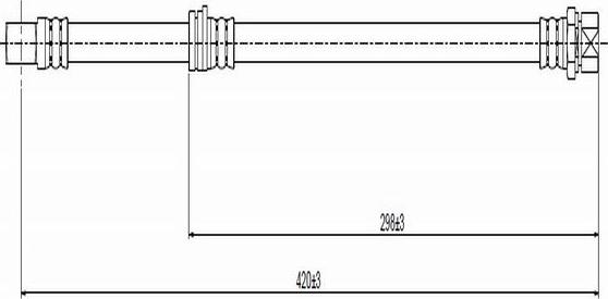 CAVO C800 266A - Тормозной шланг avtokuzovplus.com.ua