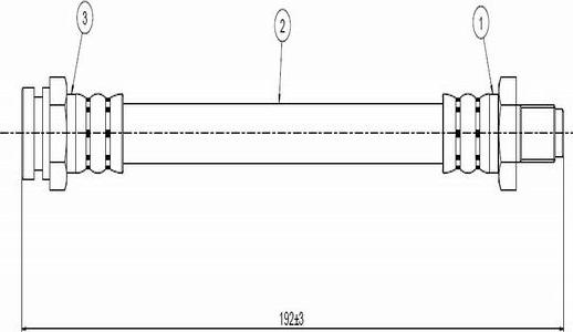 CAVO C800 271A - Тормозной шланг avtokuzovplus.com.ua