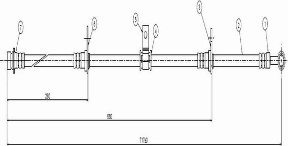 CAVO C800 307A - Тормозной шланг avtokuzovplus.com.ua