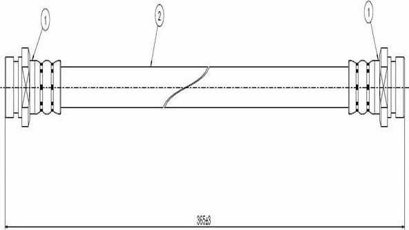 CAVO C800 335A - Тормозной шланг autodnr.net