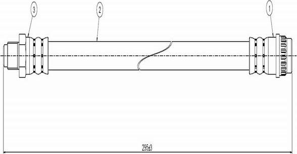 CAVO C800364A - Гальмівний шланг autocars.com.ua